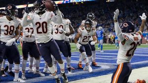 The Bears defeated the Lions in the game of Thanksgiving